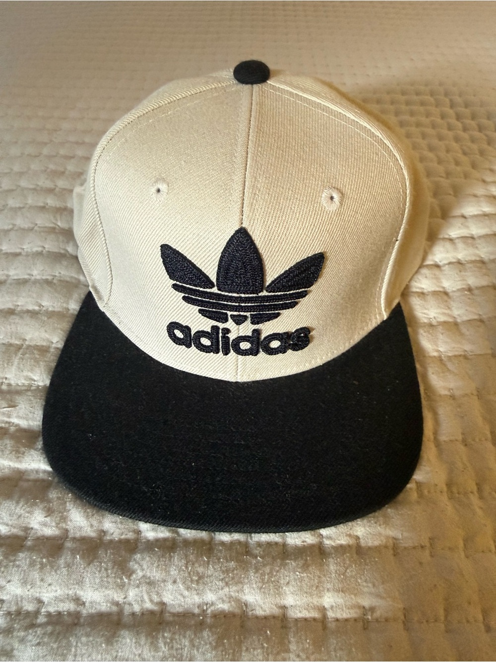 adidas Two-Tone Cream and Black Snapback Cap